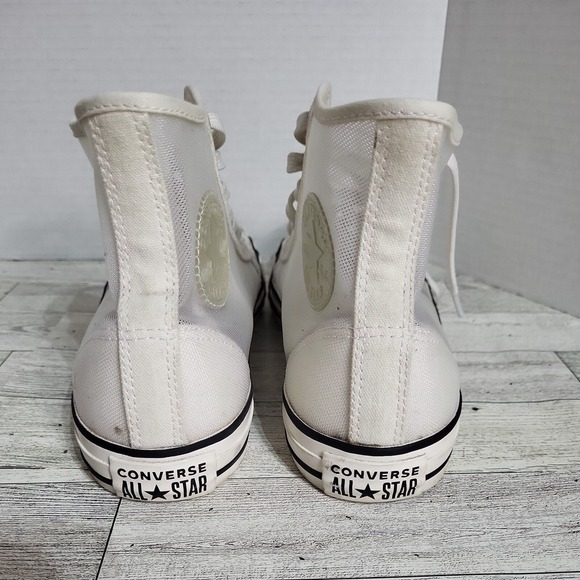 Converse Hi-Top Transparent Chuck Taylor Sneakers Women Sz 9 - Picture 4 of 10